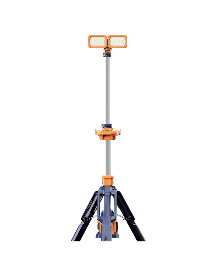 Torre TL-200 de doble cabezal desplegada